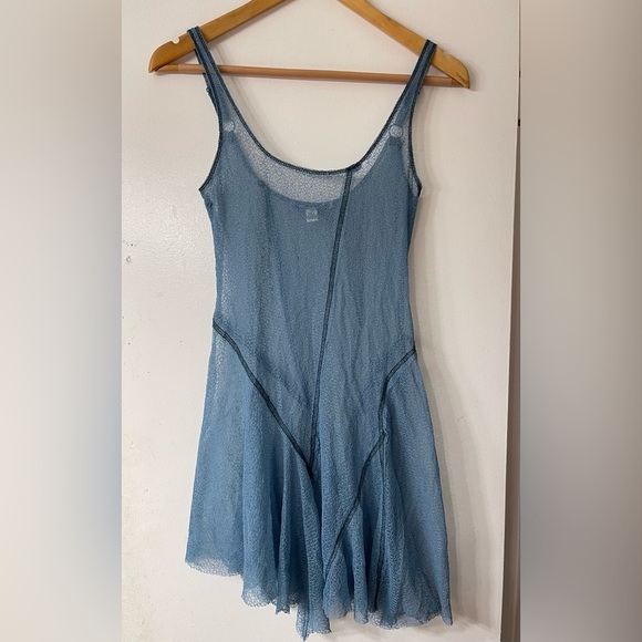 Urban Outfitters Other - Urban Outfitters Blue Sheer Slip Dress